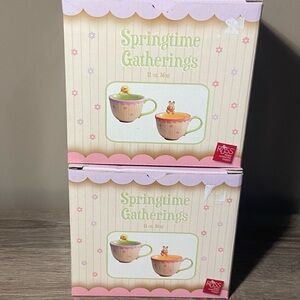 Set of 2 Springtime Gatherings Russ 11oz mugs